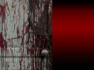 4 ruined bloody door 3D Model