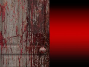 4 ruined bloody door 3D Модель