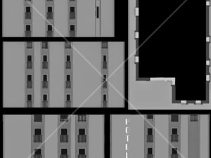 generic hotel low poly 3D Model