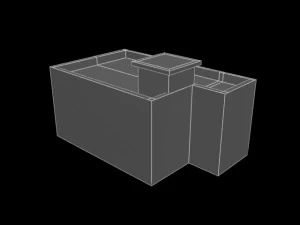 generic hotel low poly 3D Model