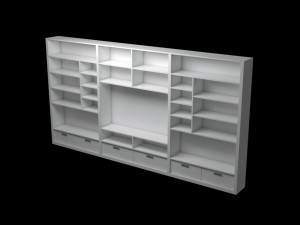 library low poly 3D Model