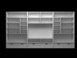 library low poly 3D 모델