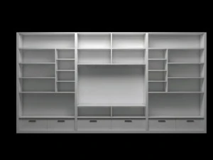 library low poly 3D Model