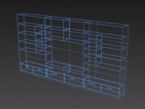 library low poly 3D 모델