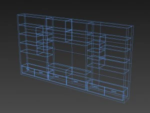 library low poly 3D Model