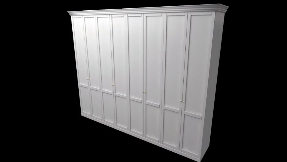 衣柜低聚 3D 模型 .c4d .max .obj .3ds .fbx .stl .blend 
