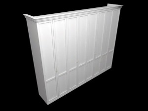 wardrobe low poly 3D मॉडल