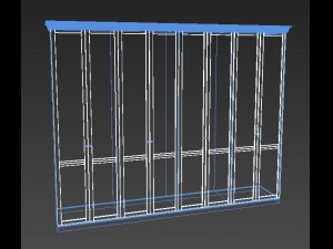 wardrobe low poly 3D मॉडल
