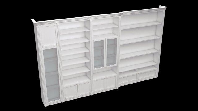 library 3D Model .c4d .max .obj .3ds .fbx .stl .blend 
