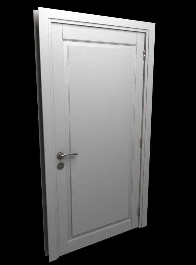wooden door 3D Модель .c4d .max .obj .3ds .fbx .stl .blend 