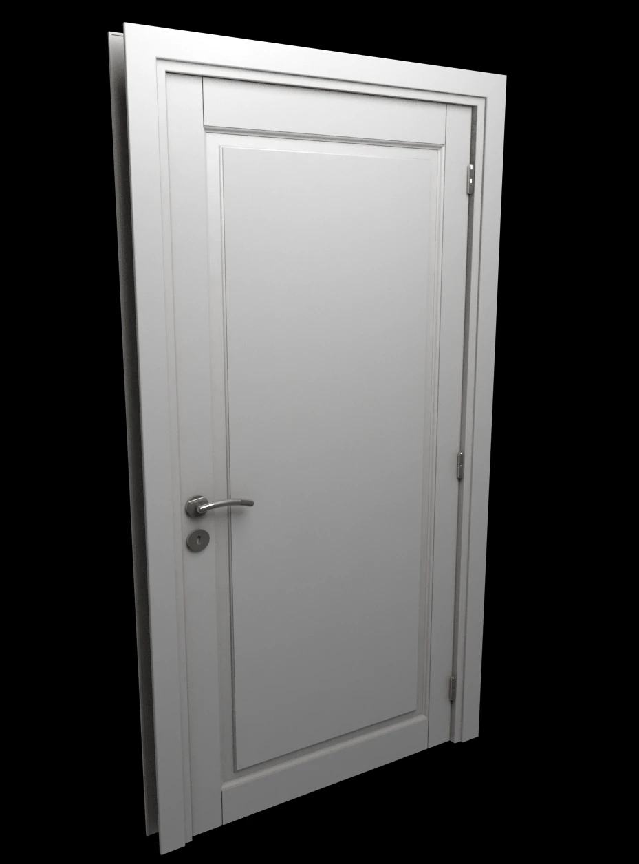 wooden door 3D Model .c4d .max .obj .3ds .fbx .stl .blend