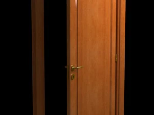 wooden door hq 3D Model