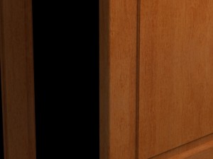 wooden door hq 3D 模型