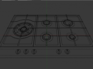modern stove 3D 모델
