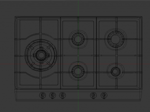 modern stove 3D 모델