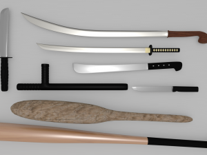 melee collection 3D 모델