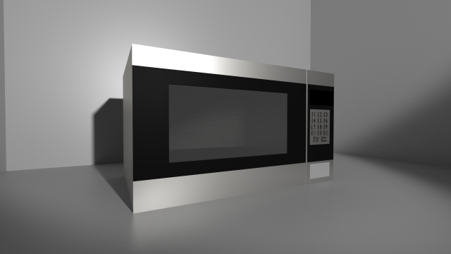 microwave prop 3D Modell .c4d .max .obj .3ds .fbx .stl .blend
