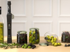 olive oil set 3D-Modell