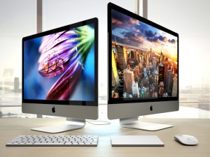 apple imac 2015 4k 5k retina with accessories 3D-Modell