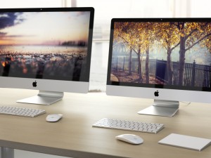 apple imac 2015 4k 5k retina with accessories 3D-Modell