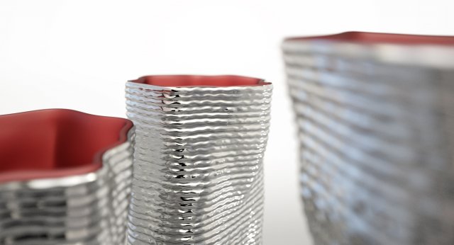 silver vases by argenesi vesta series 3D Model .c4d .max .obj .3ds .fbx .stl .blend 
