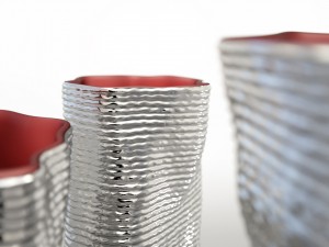 silver vases by argenesi vesta series 3D Model