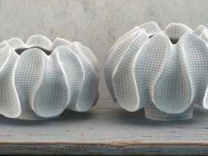 chakra vases by edg 3D Model