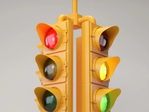 светофор 3D Модель