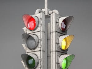 traffic light Model 3D