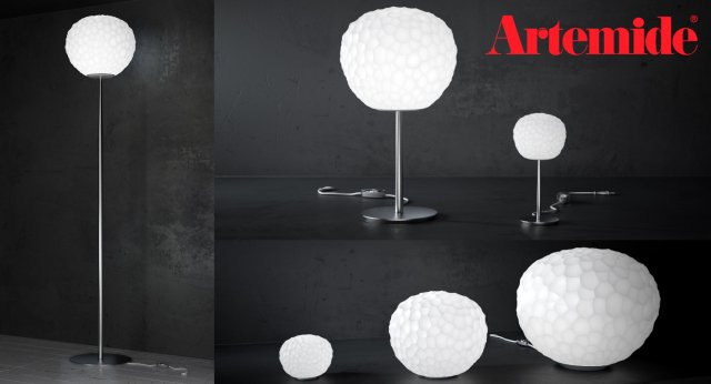meteorite - by artemide - floor and table set 3D Модель .c4d .max .obj .3ds .fbx .stl .blend 