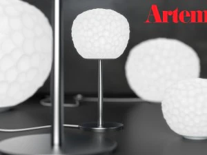 meteorite - by artemide - floor and table set 3D Model