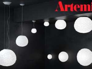 meteorite - by artemide - suspension and wall set 3D Model