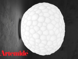 meteorite - by artemide - suspension and wall set Model 3D