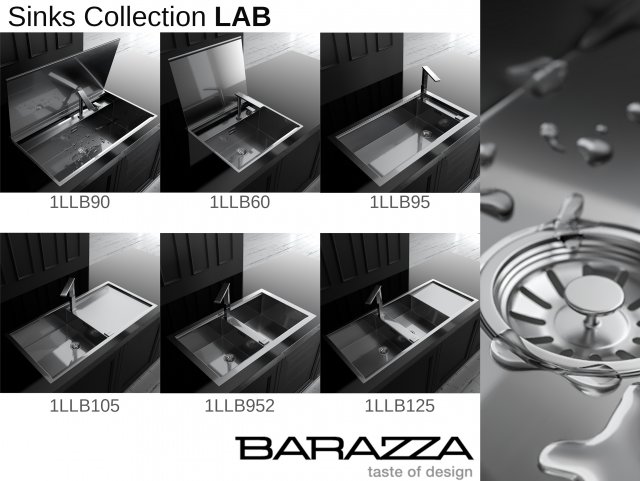 sink by barazza - collection lab Modelo 3D .c4d .max .obj .3ds .fbx .stl .blend 