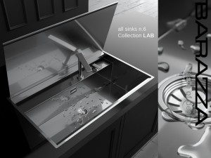 sink by barazza - collection lab Modelo 3D
