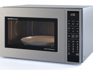 microwave oven smc1585bs - by sharp Modelo 3D