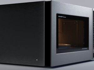 microwave oven smc1585bs - by sharp 3D Model