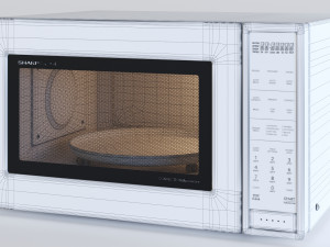 microwave oven smc1585bs - by sharp 3D Model