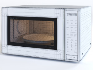 microwave oven smc1585bs - by sharp 3D Model