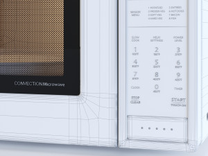 microwave oven smc1585bs - by sharp 3D Model