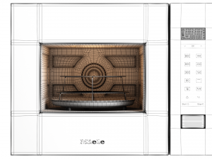 built-in microwave oven - m 2224 sc - by miele 3D Model