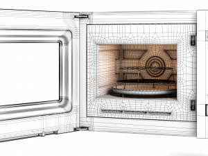 built-in microwave oven - m 2224 sc - by miele 3D Model