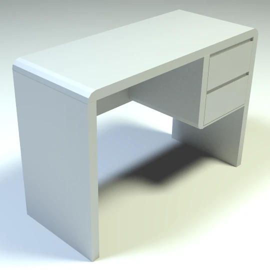 modern office desk 3D Model .c4d .max .obj .3ds .fbx .stl .blend 