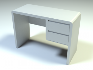 modern office desk 3D 모델