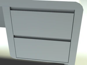 modern office desk 3D Model