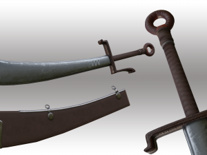 ancient swords pack 3D Model