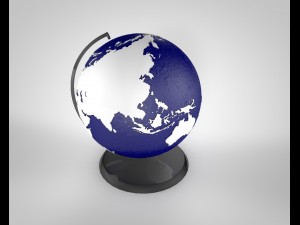 globe earth 3D 模型
