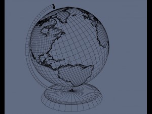 globe earth 3D 模型