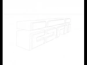 espn logo 3D Model