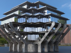 library building 3D Model